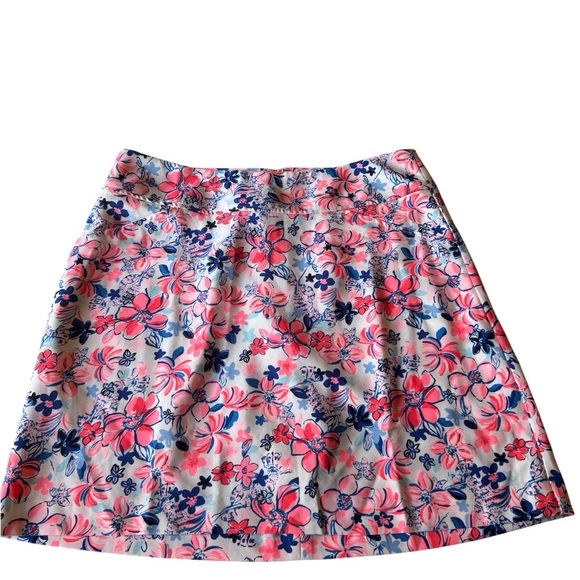 Lilly Pulitzer Pink and Blue Floral Mini Skirt - Picture 3 of 11